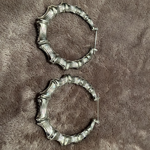 Silver Hoops - Picture 4 of 4